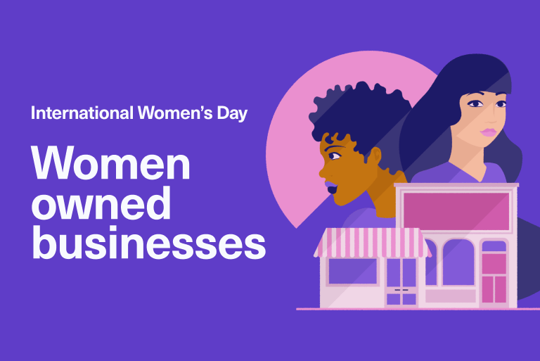 Illustrated international women's day women owned businesses